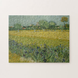 Gebied met bloemen nabij Arles Puzzle Legpuzzel