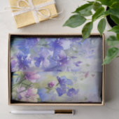 Gebied van Bloemen-Consolida (B) Waterverf Tissuepapier (Geschenk)