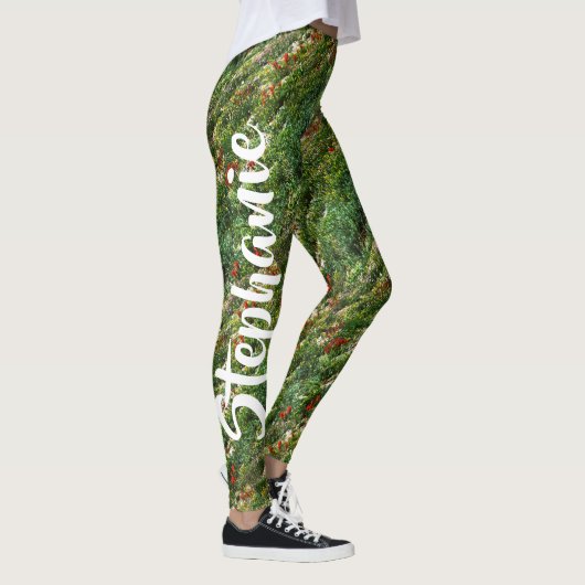 Gebied van Bloemen, Gepersonaliseerde Naam Leggings (Rechts)