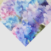 Gebied van Bloemen-Hydrangea (C) Waterverf Tissuepapier (Detail)