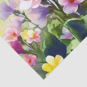 Gebied van Bloemen-Primrose (A) Waterverf Tissuepapier (Detail)