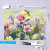 Gebied van Bloemen-Primrose (A) Waterverf Tissuepapier (Craft)