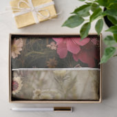 Gebied van bloemen verhoogt heldere kleuren decoup tissuepapier (Geschenk)