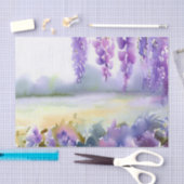 Gebied van Bloemen-Wisteria (C) Waterverf Tissuepapier (Craft)