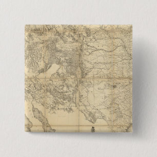 Gebied van de Verenigde Staten Vierkante Button 5,1 Cm