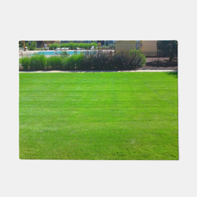 Gebied van Gras Door Mat (Voorkant)