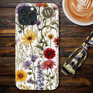 Gebied van Land Wildbloemen Monogram iPhone 13 Pro Max Hoesje