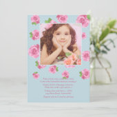 Gebied van Rozen Fotouitnodiging Kaart (Staand voorkant)