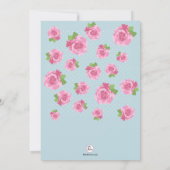 Gebied van Rozen Fotouitnodiging Kaart (Achterkant)