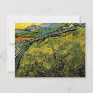 Gebied van Spring Wheat, zon door Vincent van Gogh