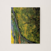 Gebied van Spring Wheat, zon door Vincent van Gogh Legpuzzel (Verticaal)