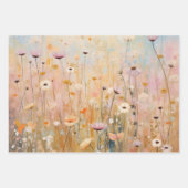 Gebied van Wildbloemen Verpakkingsdocument Vlakke Inpakpapier Vel (Voorkant 2)