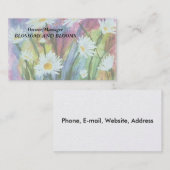 GEBIED VAN WITTE DAISIES VISITEKAARTJES (Voorkant / Achterkant)