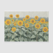 Gebied van Zonnebloemen Decoupage Links 153 Tissuepapier (Voorkant)