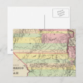 Gebieden van New Mexico en Utah Briefkaart (Voorkant / Achterkant)