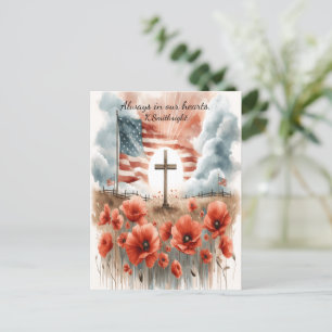 Gebieden van rood en eer feestdagenkaart