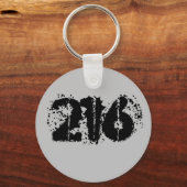 Gebiedscode 216 (Cleveland) Sleutelhanger (Voorkant)