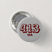 Gebiedscode 413 ronde button 3,2 cm (Voorkant /achterkant)