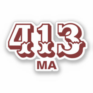 Gebiedscode 413 sticker