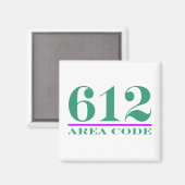 Gebiedscode 612 magneet (Voorkant / Achterkant)