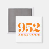 Gebiedscode 952 magneet (Voorkant / Achterkant)