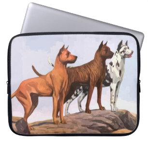  gebilderd geweldig Danes notebook Sleeve