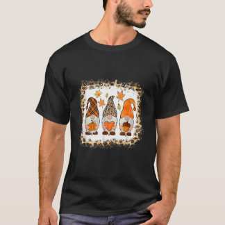 Gebleekte Herfst Y'all Gnome Pumpkin Autumn Tha T-shirt