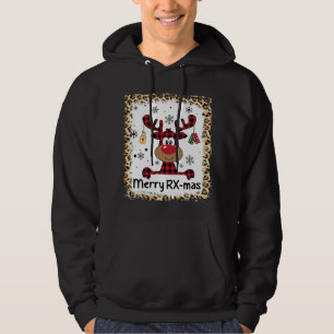 Gebleekte kerstapotheek met vermagerde vermakerij hoodie