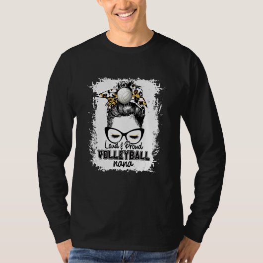 Gebleekte luid en geperste volleyball Nana Life Ga T-shirt (Voorkant)
