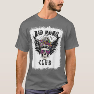 Gebleekte Slechte Moeder Clubs Schedel Rommelige K T-shirt