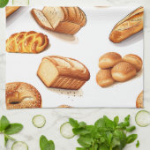 Gebleken brood theedoek (Gevouwen)