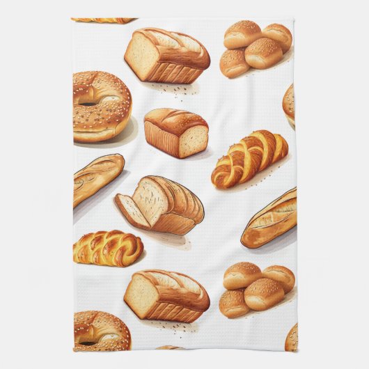 Gebleken brood theedoek (Verticaal)