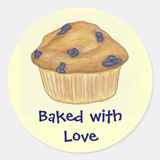 Gebleken met liefdesticker ronde sticker
