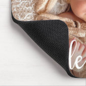 Geblesseerd Script Baby Foto Muismat (Hoek)