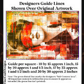 Geblinddoekte Vrouw Abstracte Kunst DM7LF Decoupag Tissuepapier