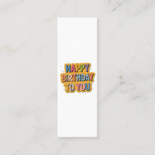 Gebloemd Gefeliciteerd Verjaardag Contactkaartje