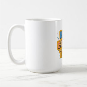 Gebloemd Gefeliciteerd Verjaardag Koffiemok