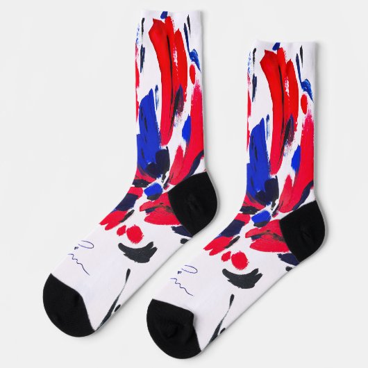 Gebloemde bloem sokken (Links)