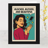 Geblokkeerd, Gezegend, en Mooi Kaart (Gele Bloem)