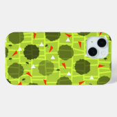 Geblokt groen Case-Mate iPhone case (Achterkant (horizontaal))