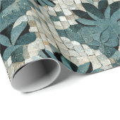 Geblümtes Steinmosaik Cadeaupapier (Rol Hoek)