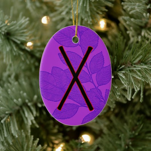 Gebo Viking Rune Ornament - Eenheid! (Boom)