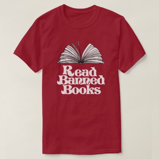 Geboden boeken lezen t-shirt (Design voorkant)