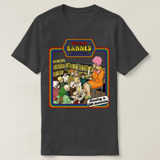 Geboden boeken lezen t-shirt (Design voorkant)