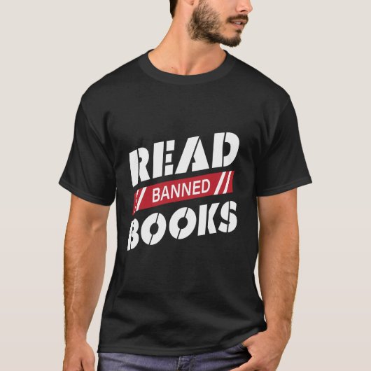 Geboden boeken lezen t-shirt (Voorkant)