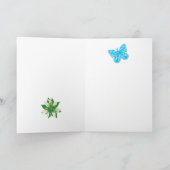 Geboekte Bloem December Krijt Personalized Kaart (Binnen)