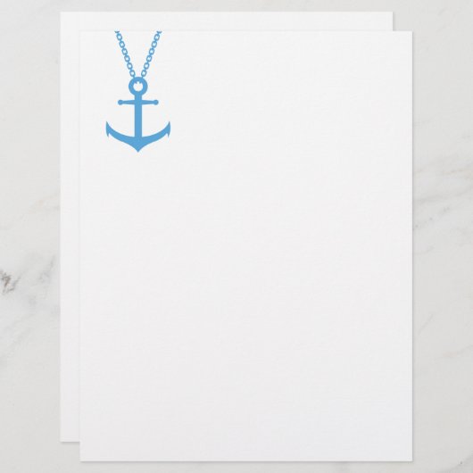 gebogen anker briefhoofd (Voorkant / Achterkant)