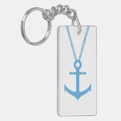 gebogen anker sleutelhanger (Voorkant Links)
