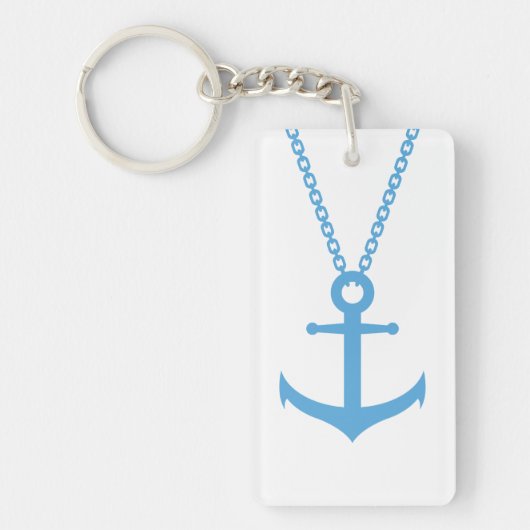 gebogen anker sleutelhanger (Voorkant)