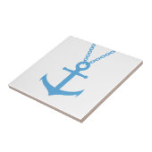 gebogen anker tegeltje (Zijkant)